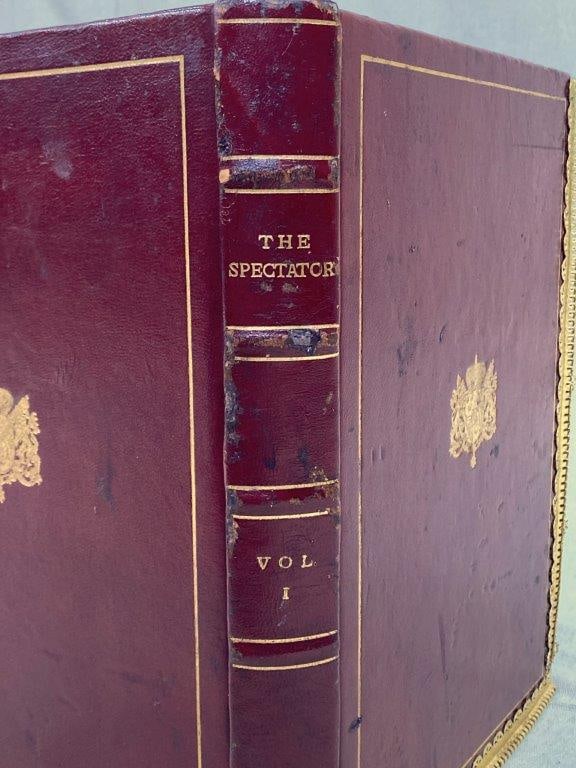 Leatherbound “The Spectator” Book Wastepaper Basket - 8