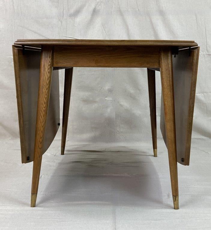 Mid-Century Modern Drop-Leaf Dining Table - 6