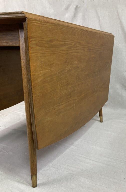 Mid-Century Modern Drop-Leaf Dining Table - 8