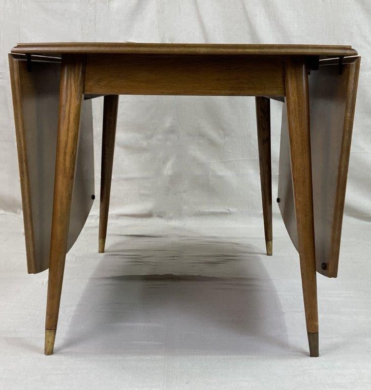 Mid-Century Modern Drop-Leaf Dining Table - 9