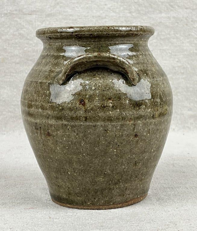 Edgefield Stoneware Jar By Genevieve Calmes - 2