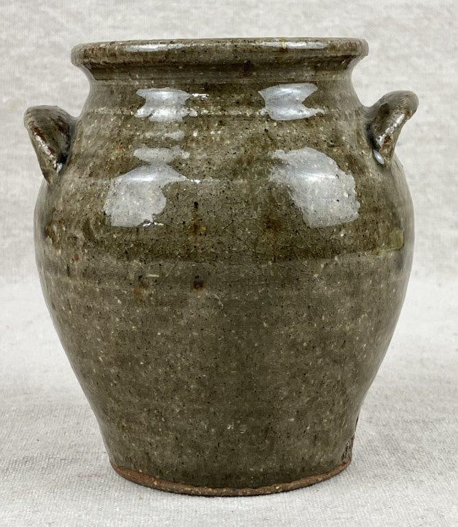 Edgefield Stoneware Jar By Genevieve Calmes - 3