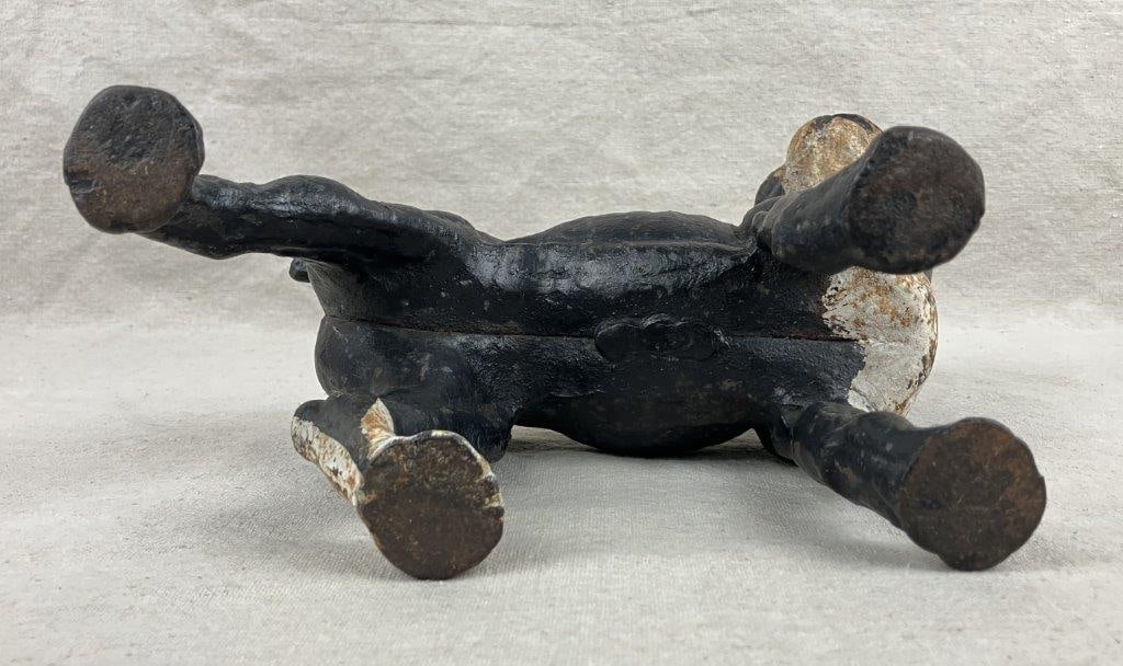 Antique Cast Iron Dog Doorstop - 7