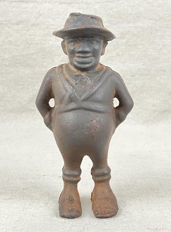 Cast Iron Farmer Still Bank - 2