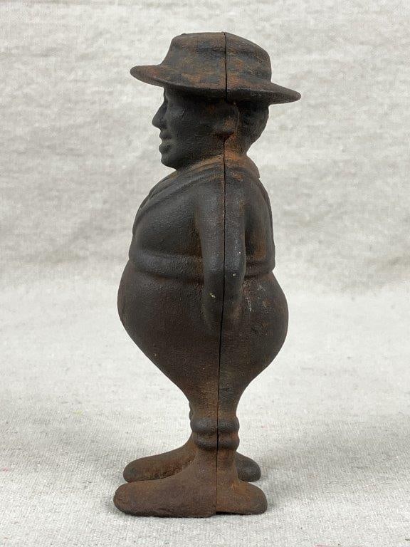 Cast Iron Farmer Still Bank - 4