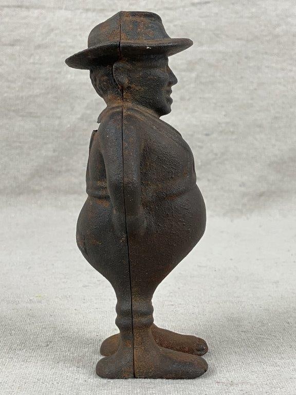 Cast Iron Farmer Still Bank - 6