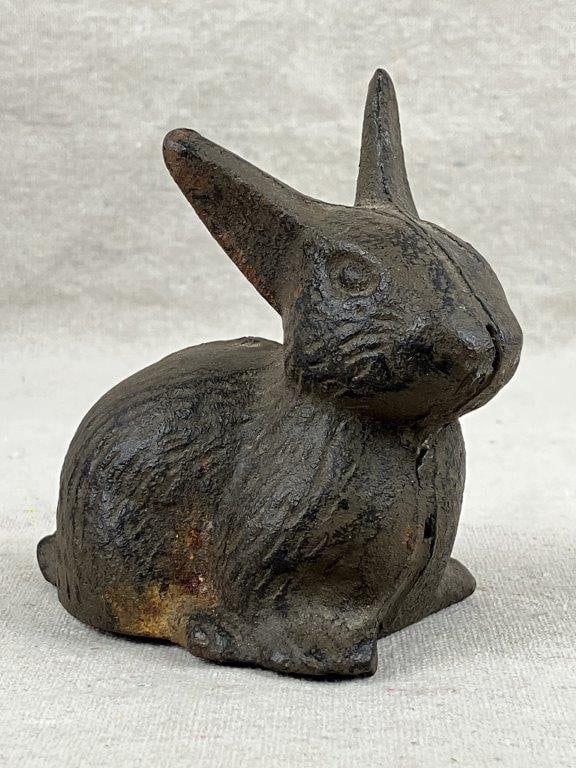 Cast Iron Rabbit Paperweight (1 of 6)