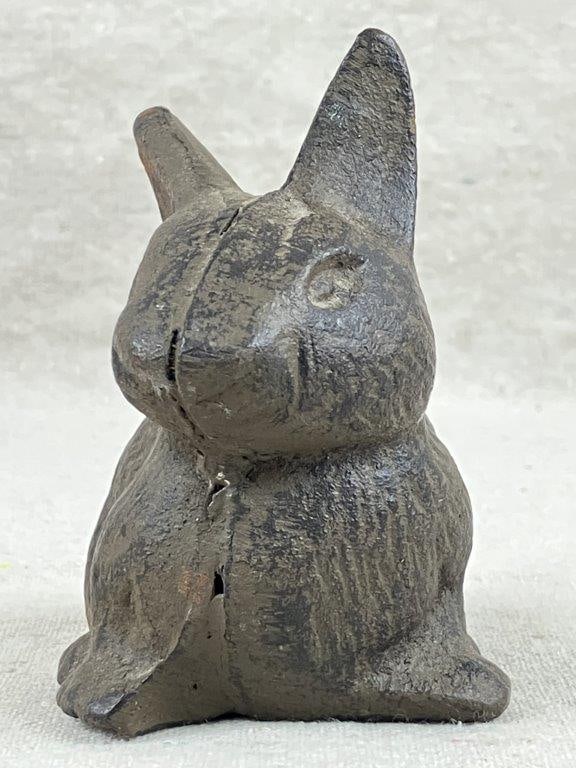 Cast Iron Rabbit Paperweight - 2