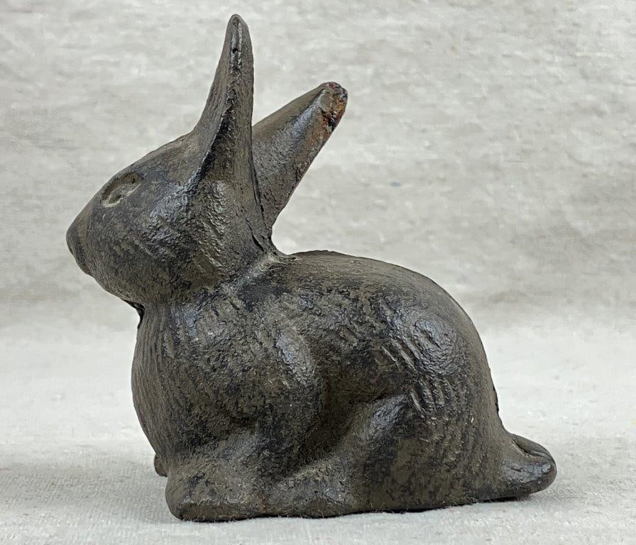 Cast Iron Rabbit Paperweight - 3