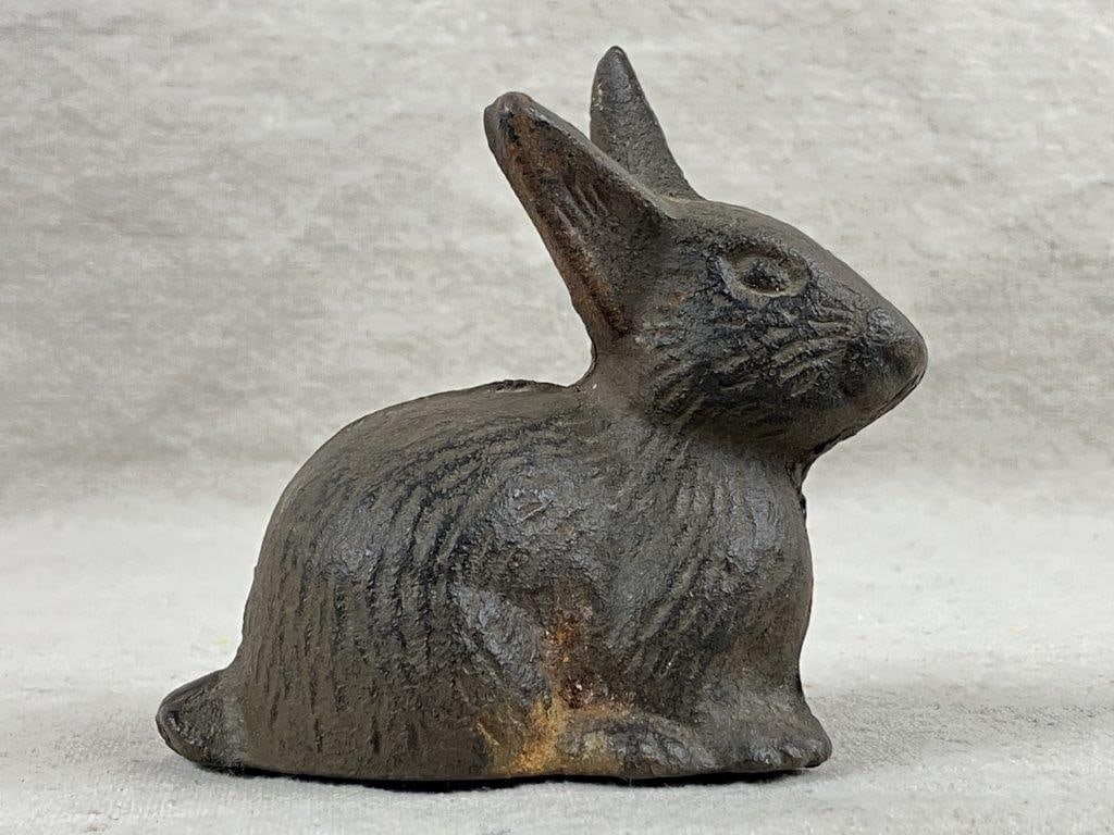 Cast Iron Rabbit Paperweight - 5