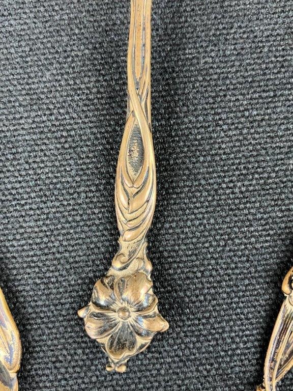 Three Sterling Silver Pierced Spoons - 3
