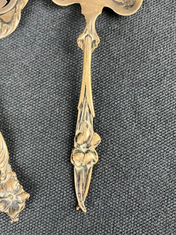 Three Sterling Silver Pierced Spoons - 4