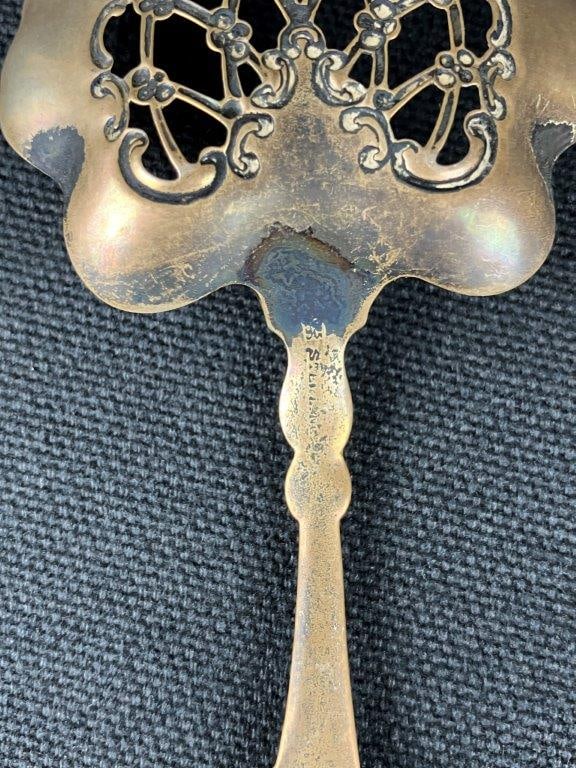 Three Sterling Silver Pierced Spoons - 6