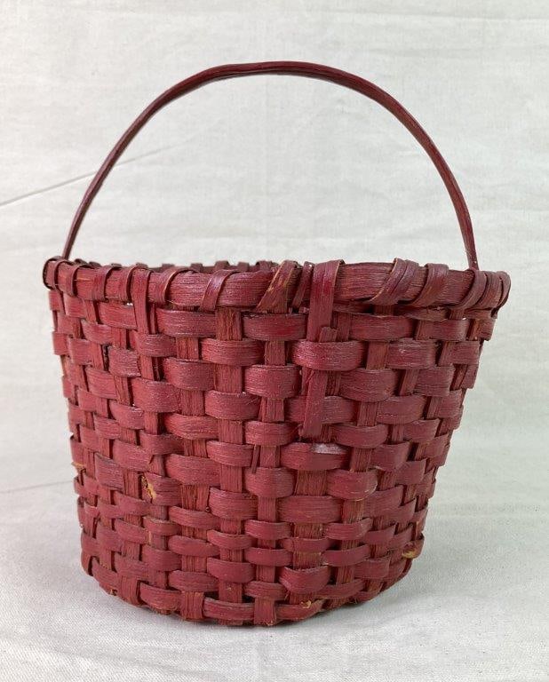 Painted Country Gathering Basket - 3