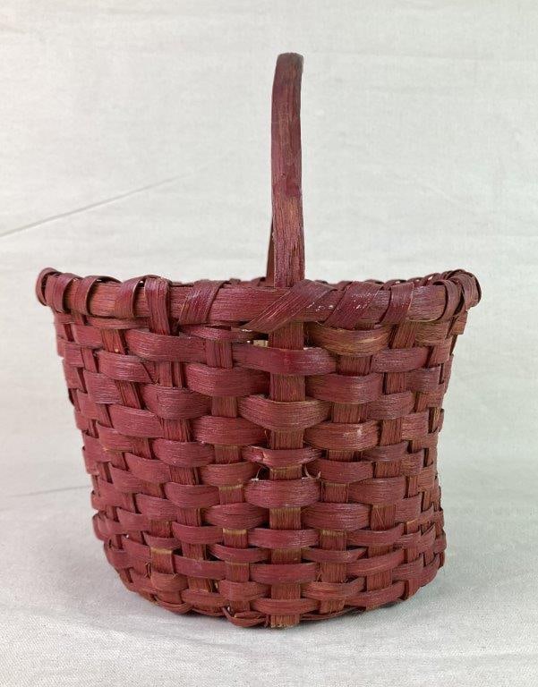Painted Country Gathering Basket - 4