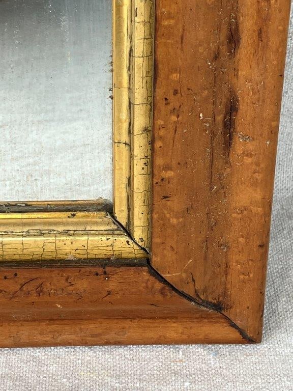 19th Century Birdâ€™s-Eye Maple Frame Mirror - 2