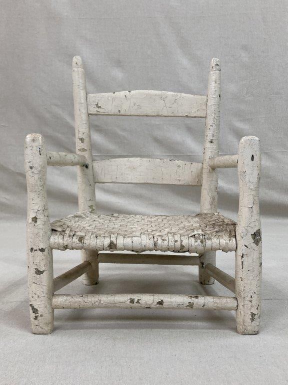 White Painted Childrenâ€™s Country Chair - 3