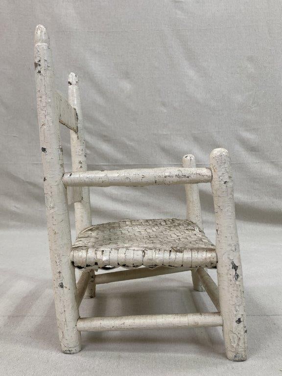 White Painted Childrenâ€™s Country Chair - 4