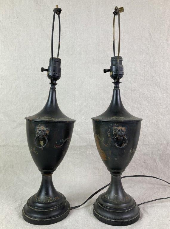 Toleware Urn Lamps - 8