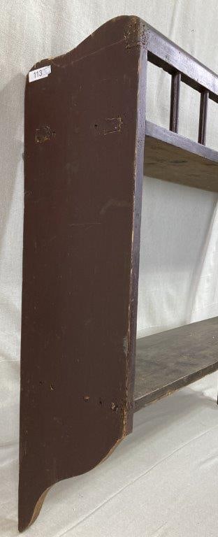 Pine Wood Wall Shelf - 7