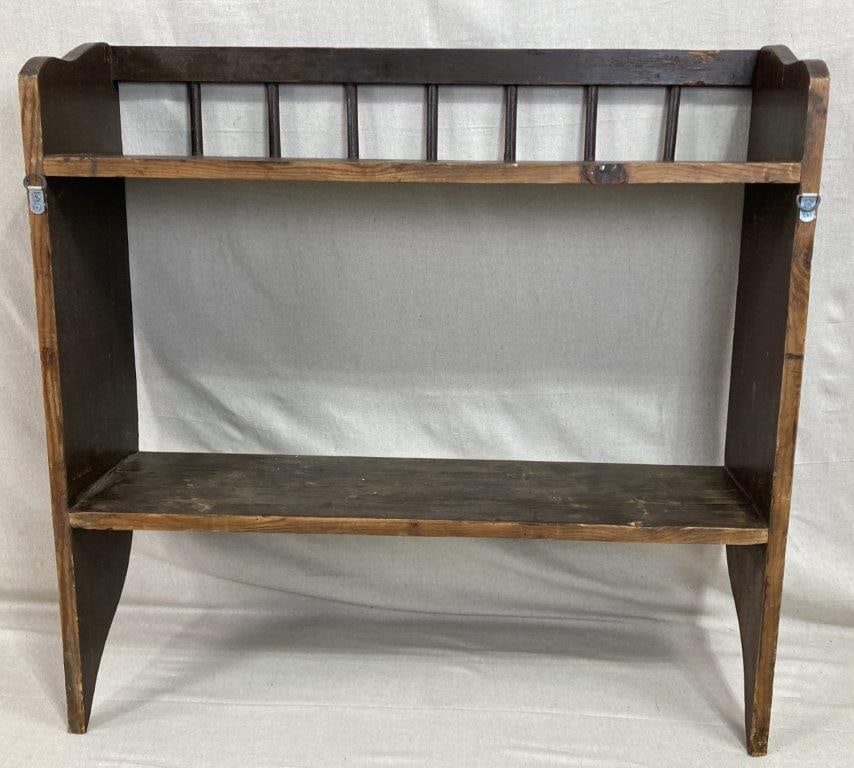 Pine Wood Wall Shelf - 8