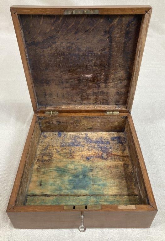 Mahogany Wood Writing Box - 4