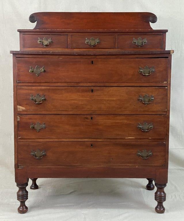 19th Century Mahogany Chest (1 of 7)