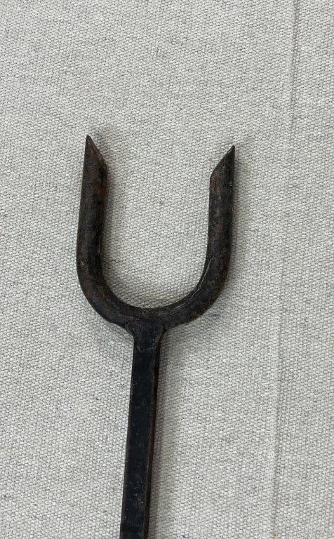 Antique Wrought Iron Fireplace Tools - 3