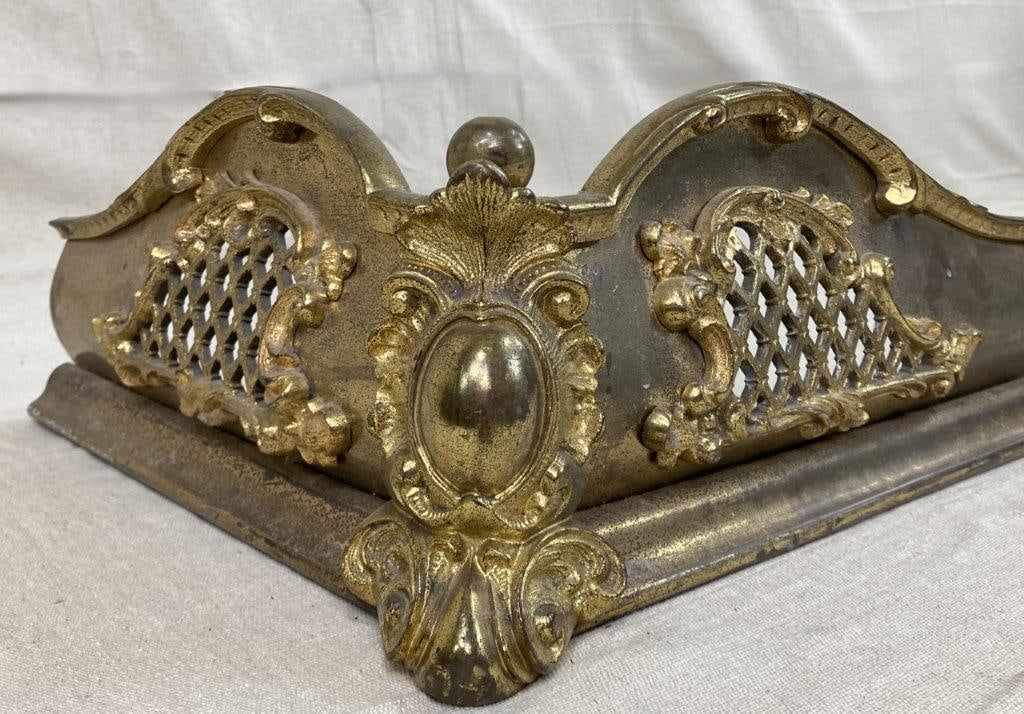 Antique French Fireplace Skirt - 4