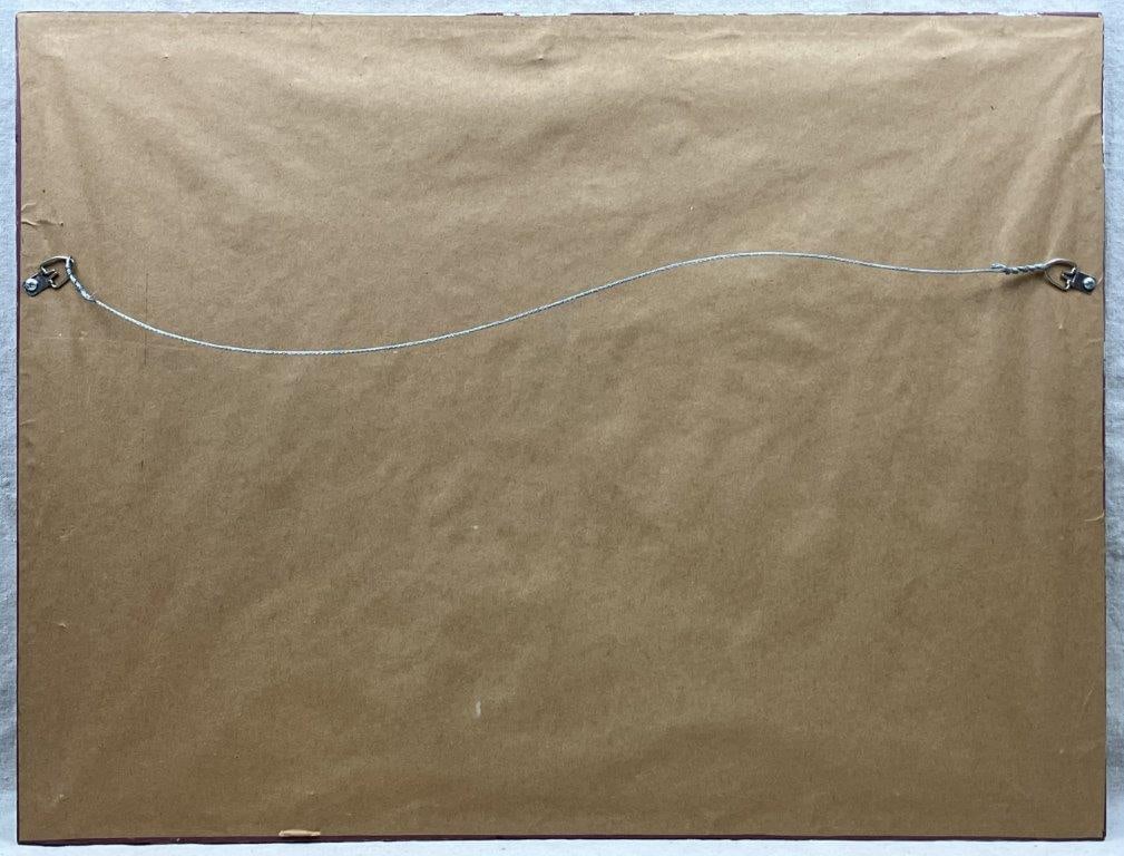 Signed Winter Landscape Watercolor Painting - 6