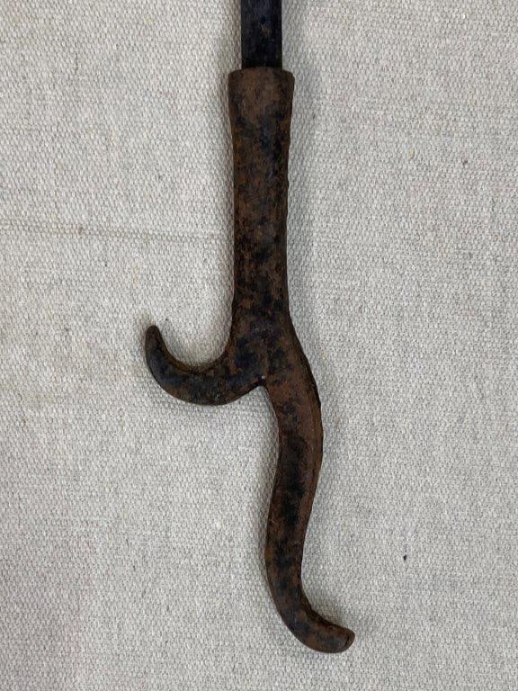 Fine Set of Brass Fireplace Tools - 10