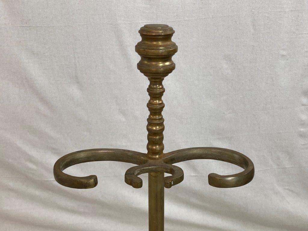 Fine Set of Brass Fireplace Tools - 4