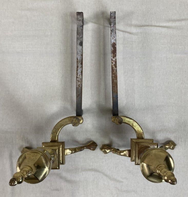 Brass Andirons - 2