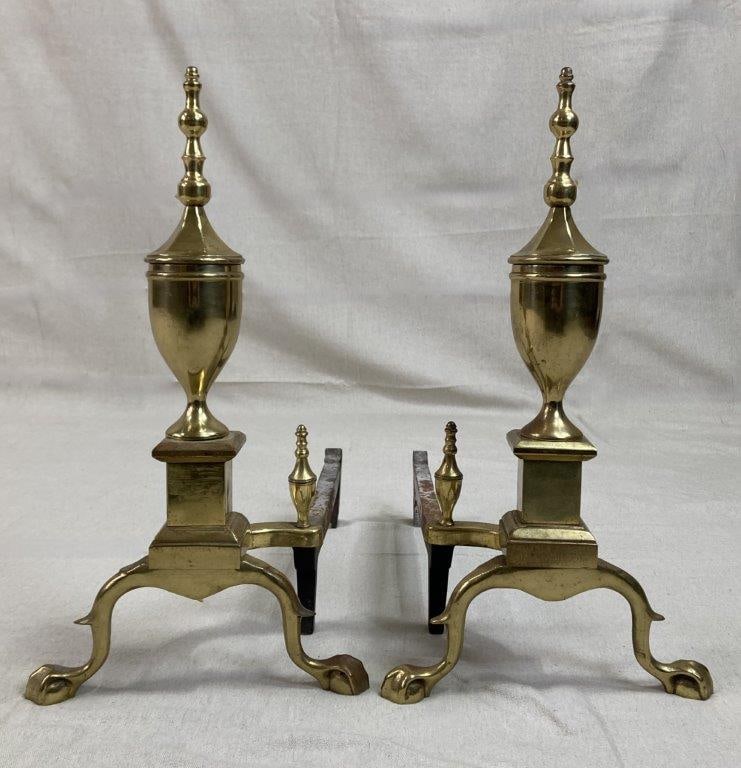 Brass Andirons - 3