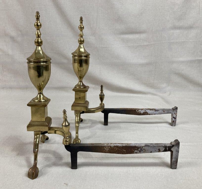 Brass Andirons - 5
