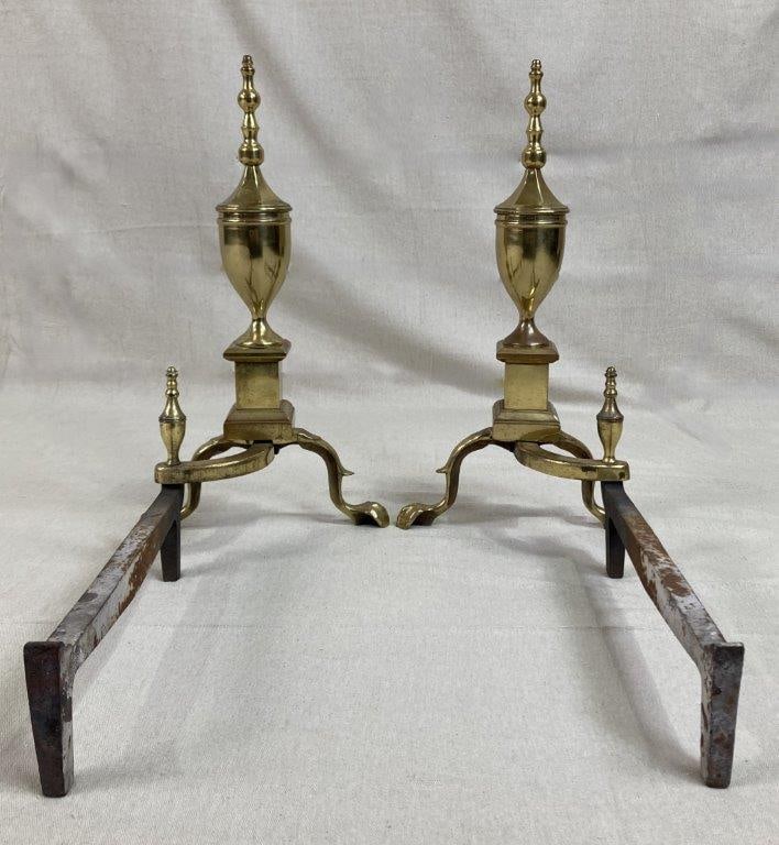 Brass Andirons - 6