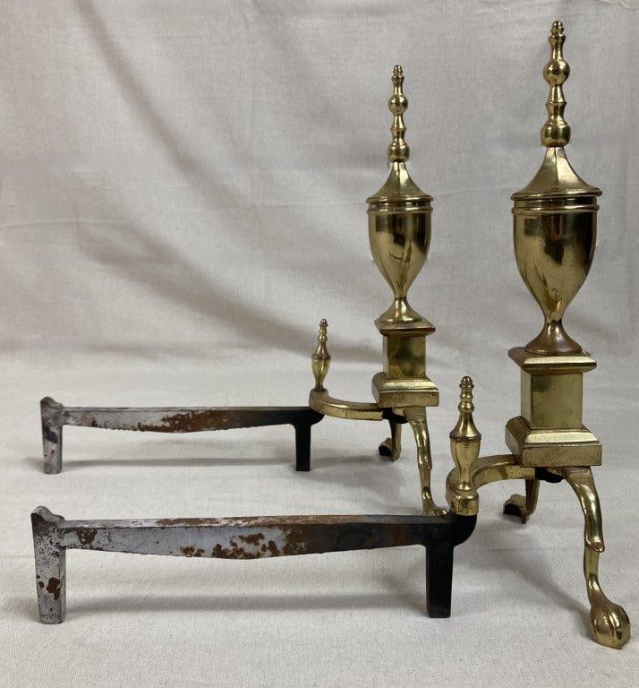 Brass Andirons - 7