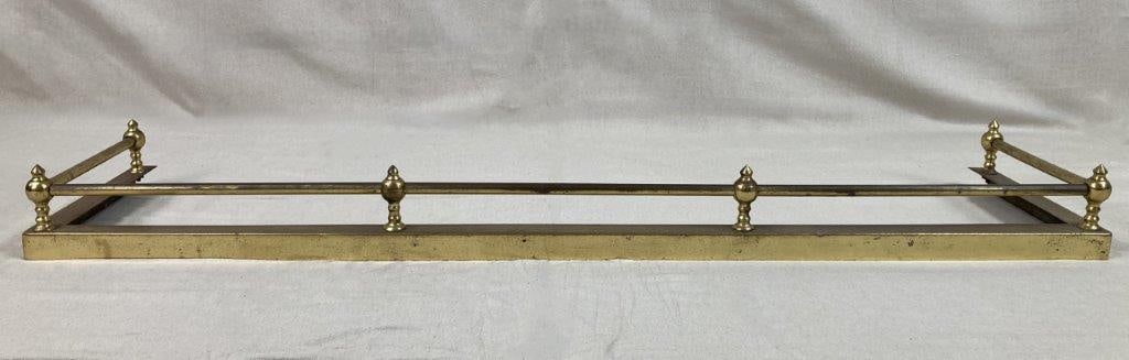 Decorative Brass Fireplace Fender (1 of 7)