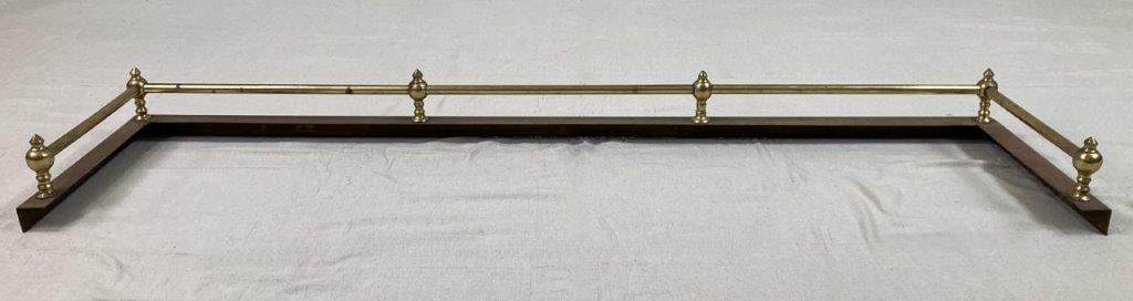Decorative Brass Fireplace Fender - 5