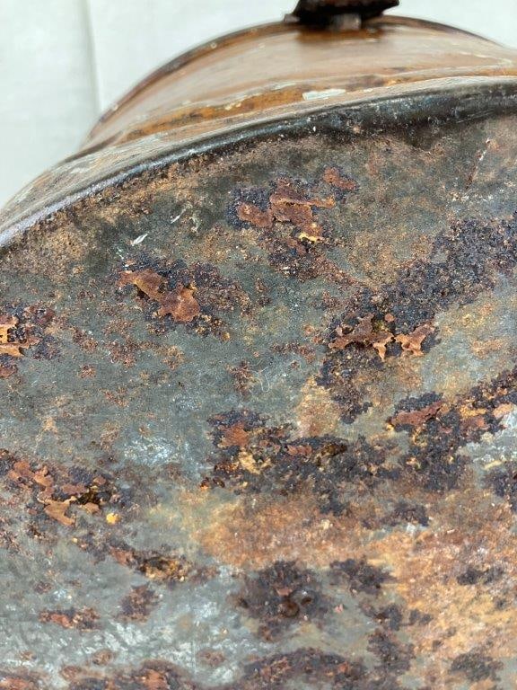 Polychromed Tin Hat Box - 11