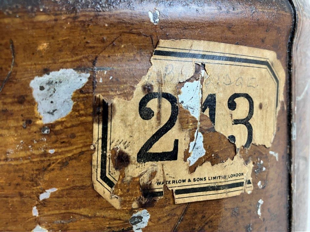 Polychromed Tin Hat Box - 4