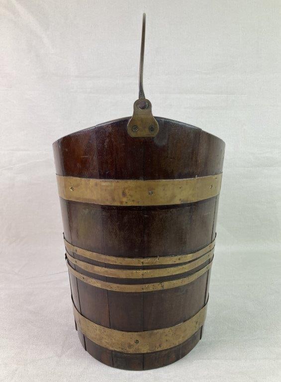 Georgian Mahogany Peat Bucket - 6