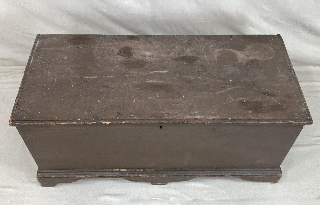 Brown Painted Blanket Chest - 2