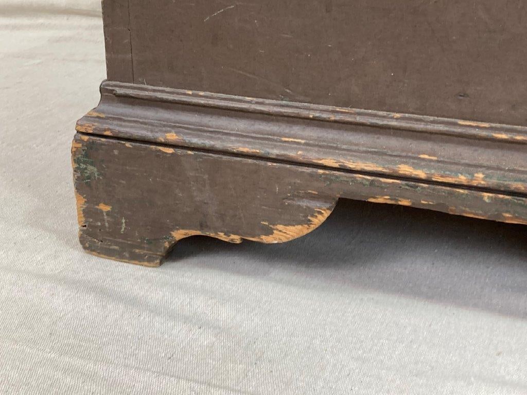 Brown Painted Blanket Chest - 5
