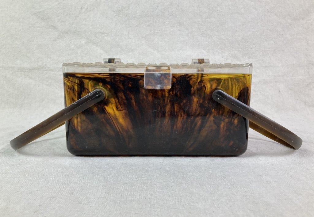 Vintage Lucite Box Purse - 5