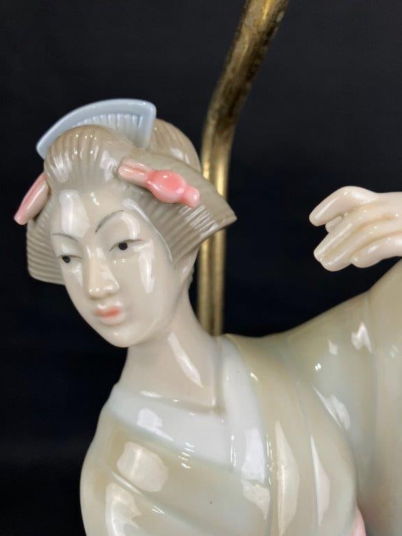 Two Japanese Porcelain Figural Lamps - 9