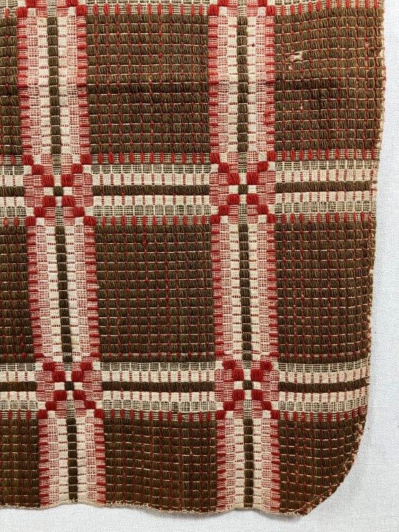 19th Century Overshot Coverlet - 3