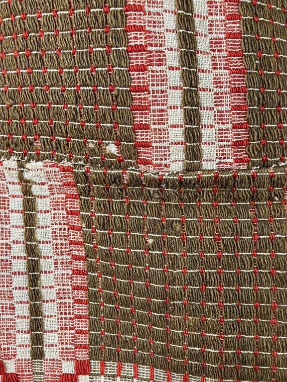 19th Century Overshot Coverlet - 4