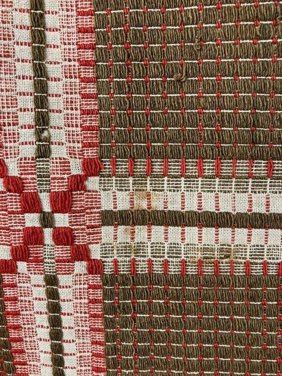 19th Century Overshot Coverlet - 5