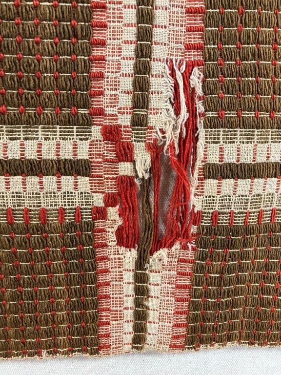 19th Century Overshot Coverlet - 6